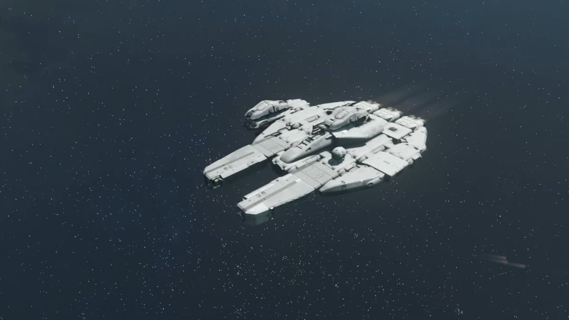 Le meilleur vaisseau Starfield conçoit l'entrée du Millennium Falcon de YouTuber WiLLiS Gaming